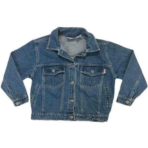 Barbie Vintage 1996 Embroidered Crop Jean Jacket - Picture 2 of 4